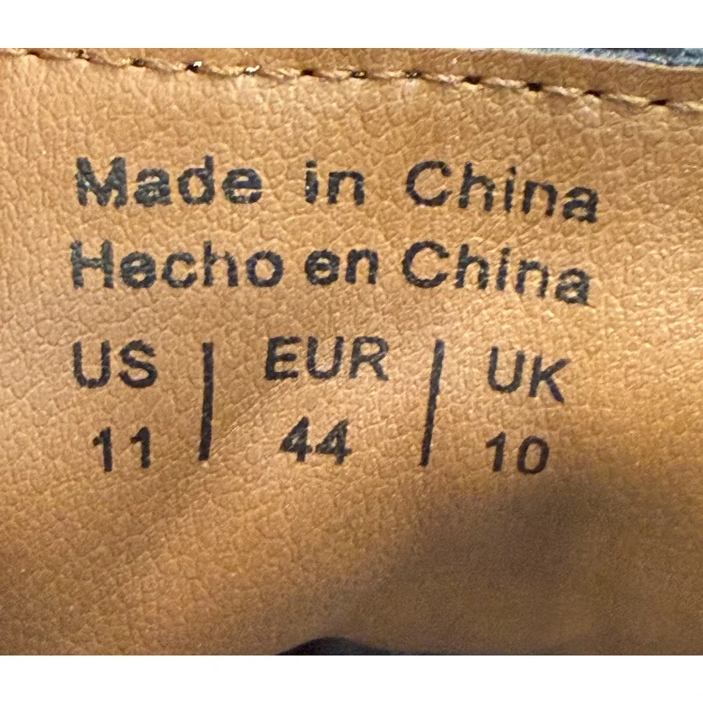 NEW HAWKER RYE BLACK FRAUSEN CONTRAST STITCH LEATHER CHUKKA BOOTS SZ 10